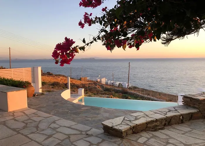 度假居 Maison Simone With Private Heated Infinity Pool & Spectacular Sea View 艾西奥斯索蒂斯